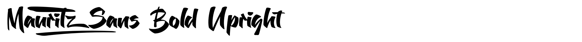 Mauritz Sans Bold Upright image